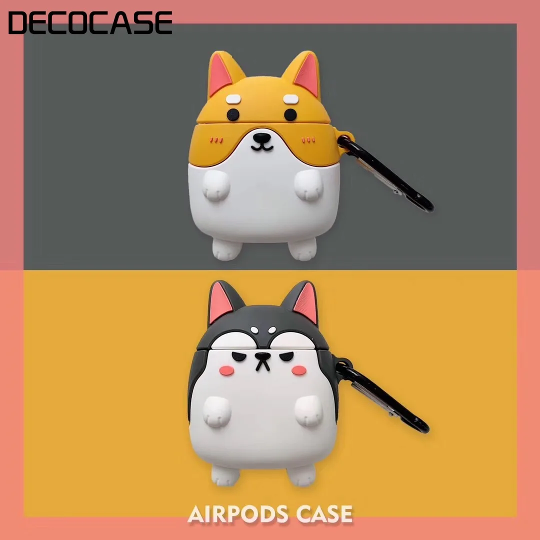 Kuutti прекрасная Сиба ину собака суши Airpods чехол защитный силиконовые bluetooth