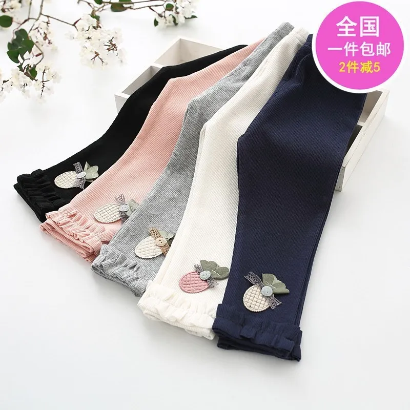 0-1 недели 2-3 годовалого полу-для маленьких девочек от 4 до 6 леггинсы 8 месяцев 5 Младенческая Детская одежда длинные брюки для девочек до 7 лет, Детская мода 9