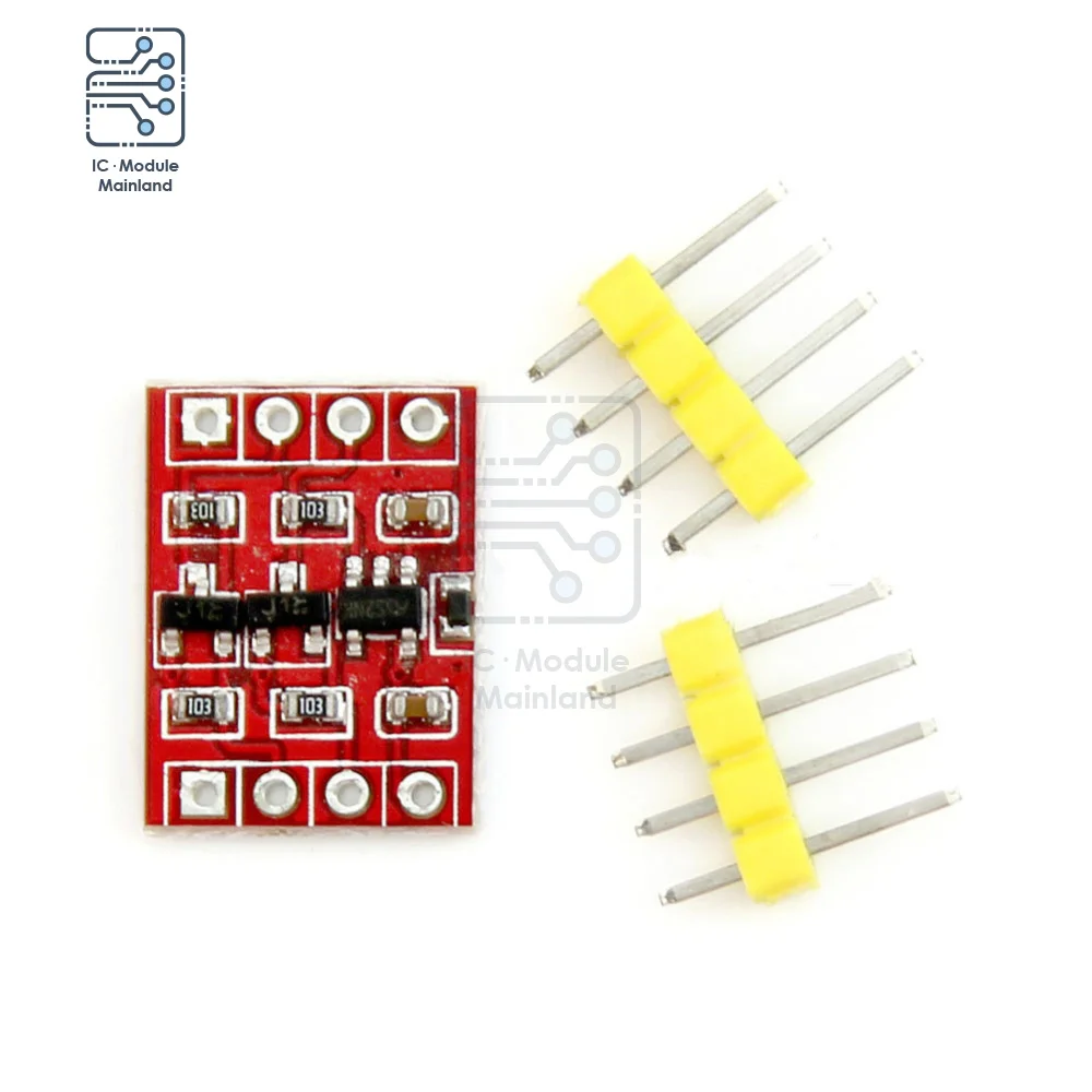 듀얼 채널 호환 I2C IIC 로직 레벨 컨버터 모듈, 양방향 변환기 보드, Arduino용 양방향 스텝 업, 5V, 3V 