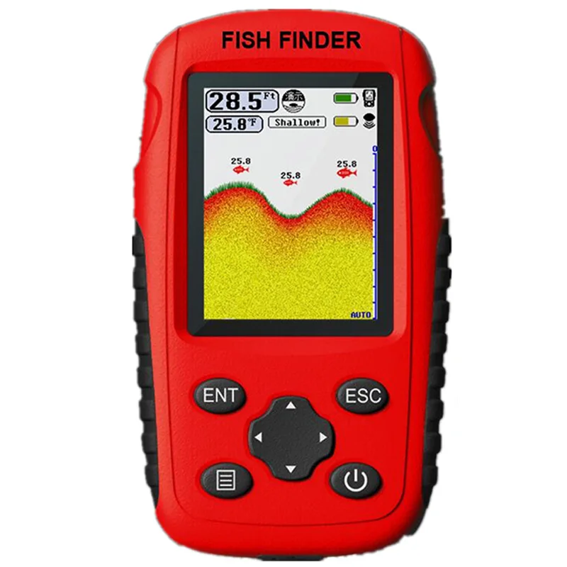 

Dropship-Portable Fish Finder Depth Sonar Sounder Alarm Waterproof Echo Sounder Sonar Fish