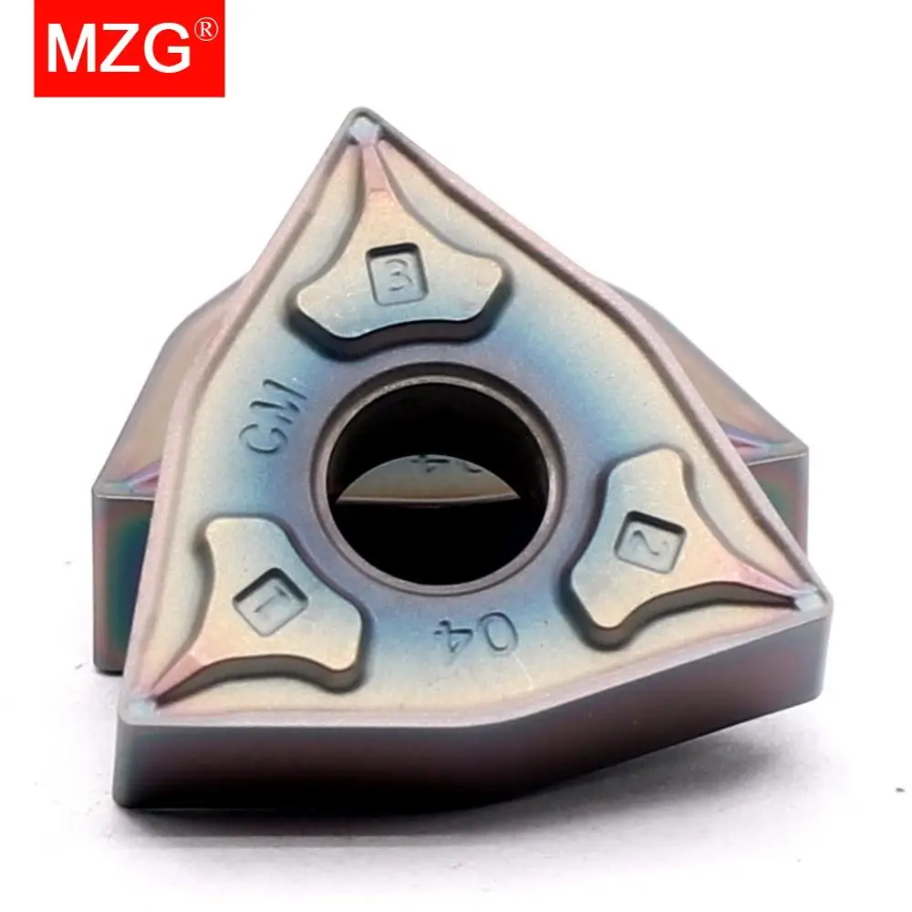 MZG 10pcs WNMG 080404 08 ZP1530 Titanium Machining Turning Boring CNC
