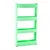 green four layers Подвижный Пластик промежуток стеллаж для хранения холодильник пространство стойки с роликом полки Кухня Ванная комната коляски интервал 4-секционный измельчитель для специй - Цвет: green four layers
