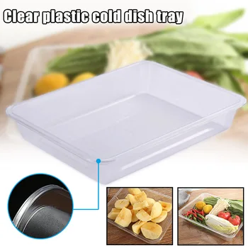 

Transparent Acrylic Trays Rectangular Tray Serving Fruit Vegetable Food Tray Anti-skid Recycled