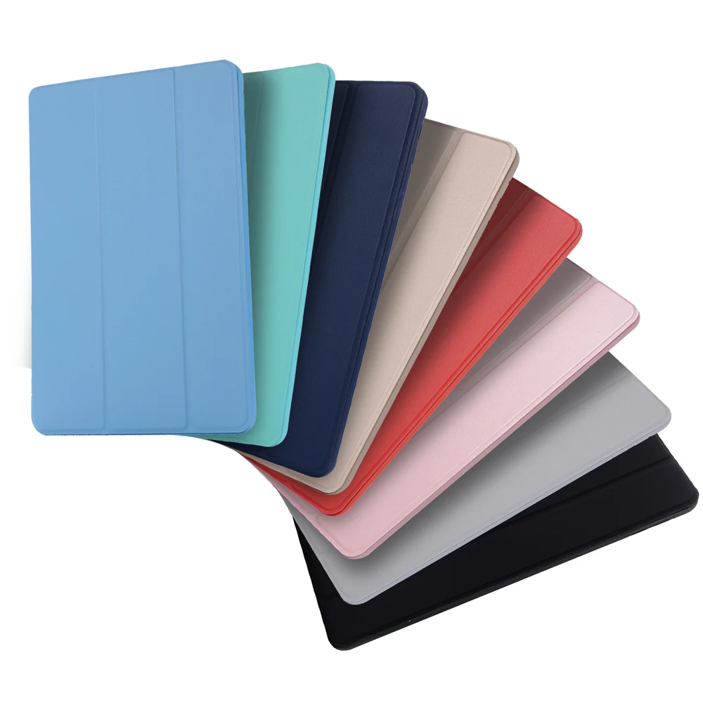 YUNAO силиконового материала Tri-складываемый Чехол для iPad 9 7 Air1 2019 Air3 Air2 mini1 на