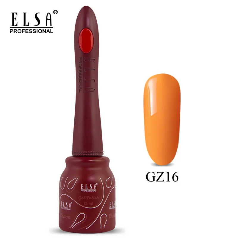 Набор гель-лаков Elsa UV Vernis полуперманентный праймер 8 мл полигель-лак 80 цветов для дизайна ногтей маникюрный гель Lak Polishse Nails - Цвет: GZ16