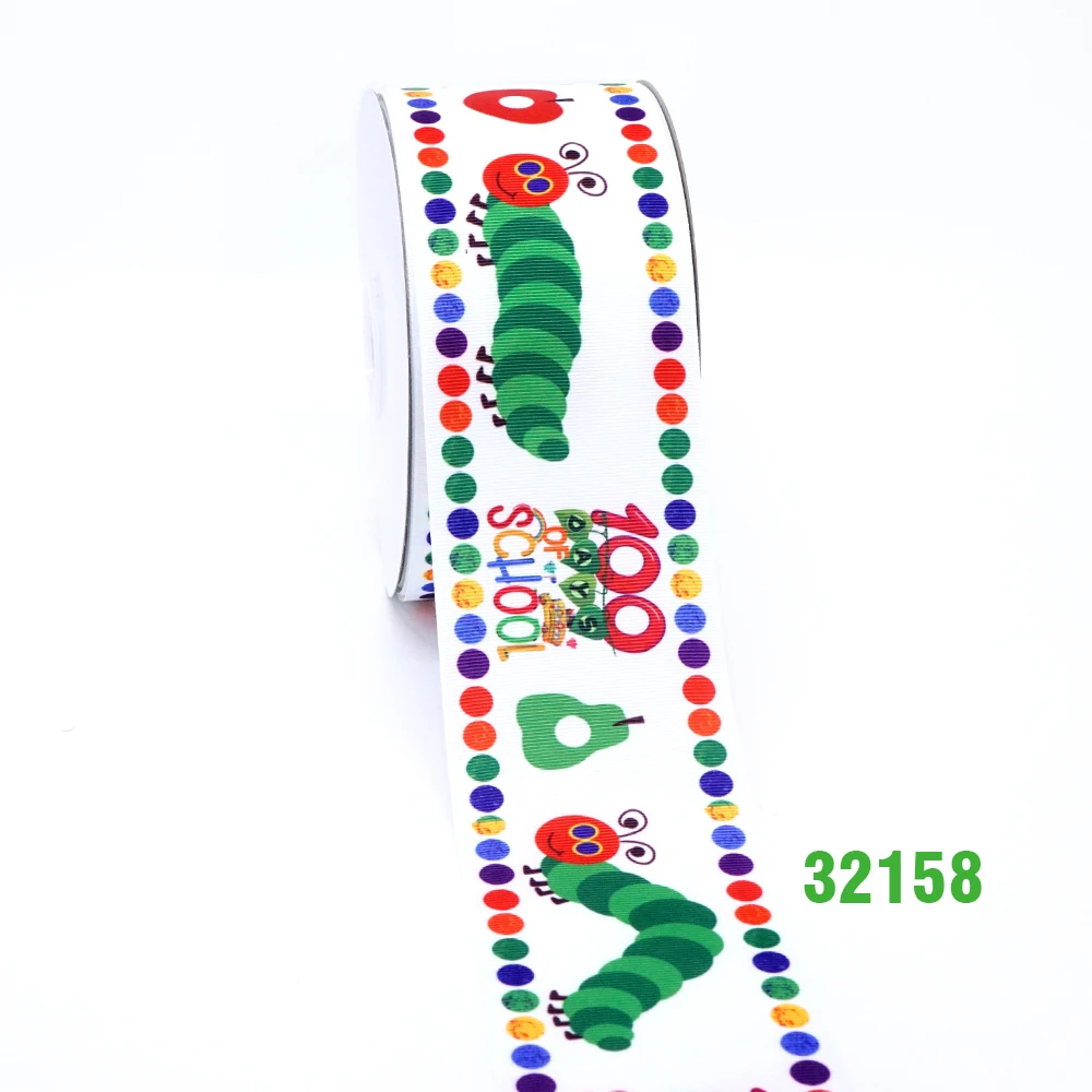 32158 50 ярдов мультфильм напечатанный grosgrain ленты 32158 - Цвет: 32158
