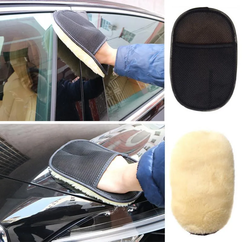 Car Cleaning Gloves Microfiber Car Mitt Microfiber Cleaning Gloves Microfiber Washing Gloves Car Cleaning Washing Wiping Fleece Gloves Dust Removal Liquid Shampoo Polishing Double-sided Microfiber Cloth Soft Sponge Glove