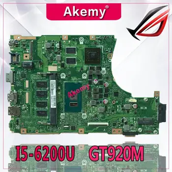 

Akemy X456UJ X456UF Laptop motherboard For Asus X456U X456UQ X456UB X456UQK X456UV mainboard 4GB-RAM I5-6200U GT920M/GT930M DDR3