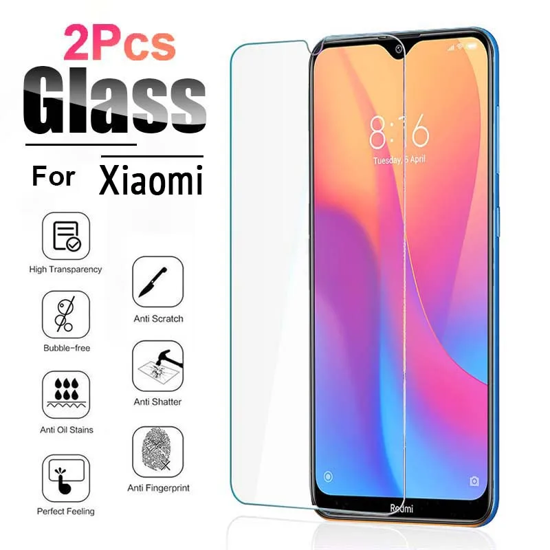 

2pcs/lot screen protector on for xiaomi redmi 8 glass Protective glass on the for Red mi 8 a 8a redme 8a Tempered glass film