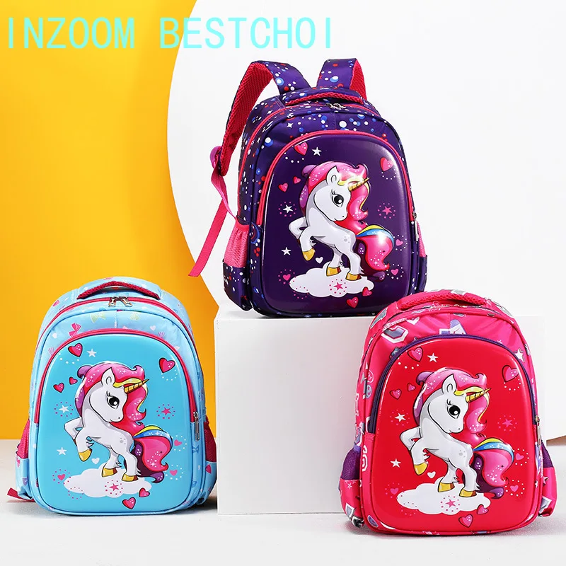 Kids Bag Schoolbag Unicorn Backpack Children Shoulder-Bag Mochila-Infantil Girls Cute