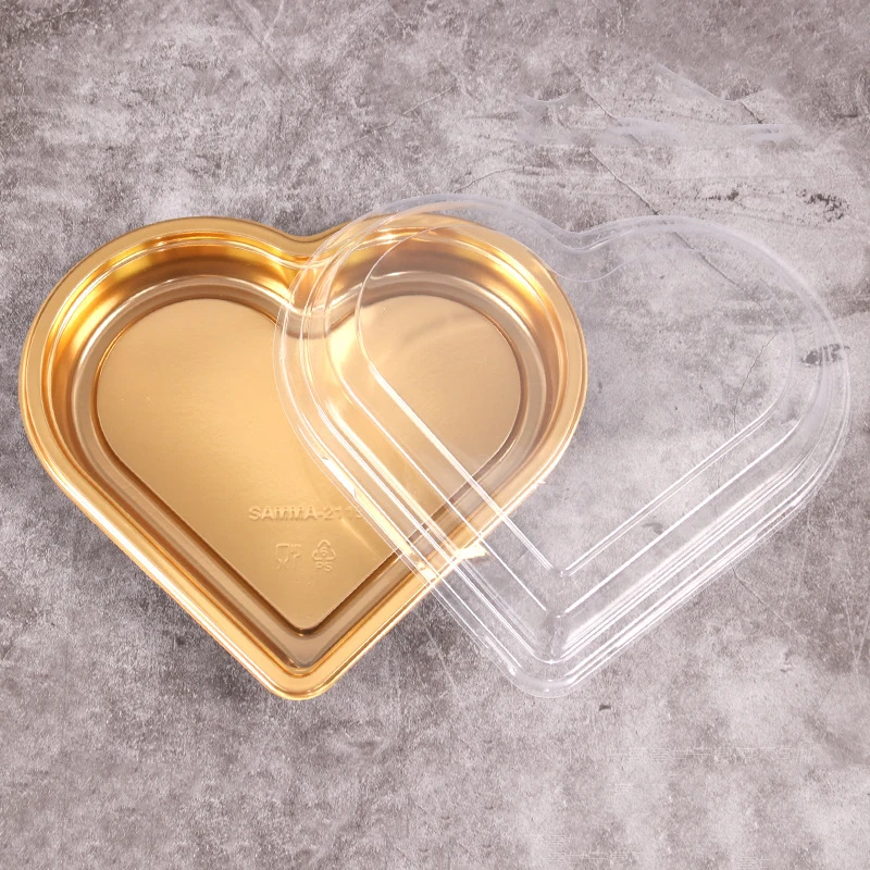 Heart-shaped Sushi Box Sashimi Platter Disposable Takeaway Box Food Delivery Container Food Grade PS Salad Bowl Fast Tray