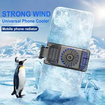 

Smartphone Cooling Fan Portable Phone Fan for PUBG Mobile Game Mute Cooler Radiator for iOS Android Smartphone Fast Cooling