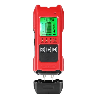 

7 in 1 LCD Display Stud Finder Sensor Wall Detector for Wood Metal Studs AC Wire Moisture Temperature Detection