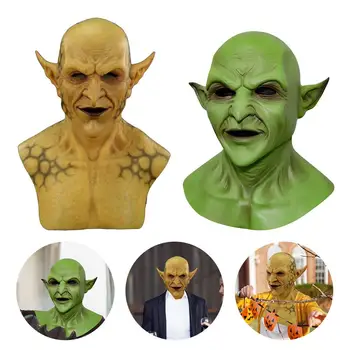 

Halloween Decoration Mask Yellow Imp Demon Mask Party Costume Cosplay Props for Carnival Masquerade Party Christmas Halloween
