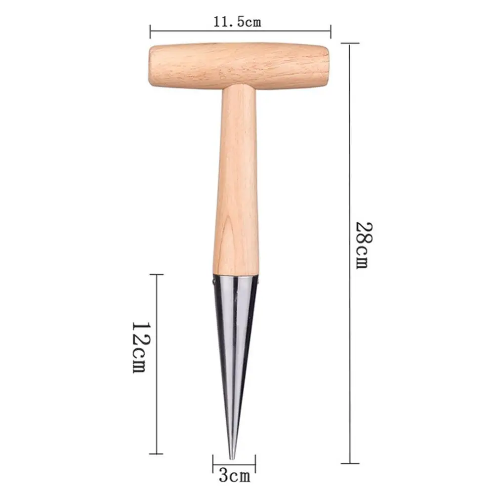 1 шт., лопатка из нержавеющей стали, деревянная лопатка для копания, ручные инструменты, Садовый цветок, рассада