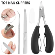 

4PCS Toenail Clippers Podiatrist Toe Nail Clipper for Ingrown Thick Toenails Stainless Steel Toenail Pedicure Clippers
