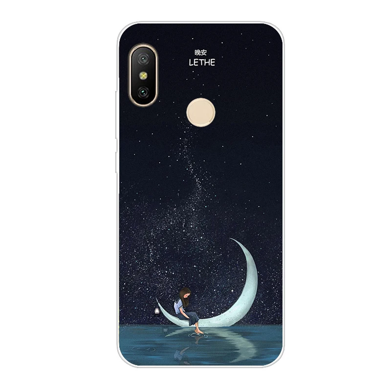 Чехол для Xiaomi Redmi Note 6 Pro, чехол из ТПУ, милый силиконовый чехол для телефона xiomi Redmi Note 6 Pro, 6 чехлов, чехол для бампера - Цвет: Флуоресцентный зеленый
