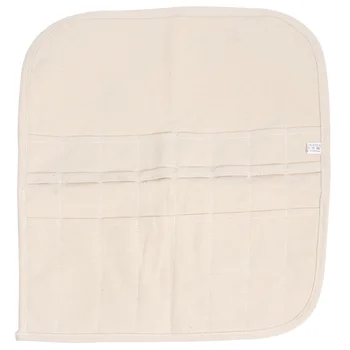 

Canvas Pencil Bag Handmade Rolling Pencil Pouch Ink Brush Roll Wrap Holder Watercolor Pen Case Storage Organizer (White)