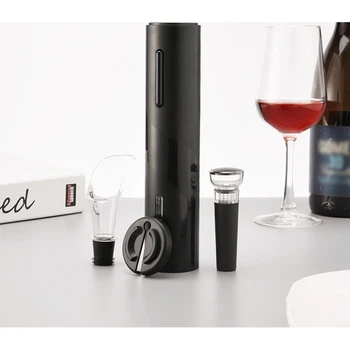 

Electric Wine Opener Set Electric Corkscrew Bottle Opener with Tin Cutting Tools and Stopper
