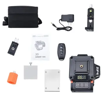 

16/12 Lines L-aser Level Levels Auto Self Leveling 360 Rotary Measure LED Q1JB