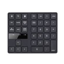 2.4G USB Wireless Numeric Keypad 35 Keys Charging Digital Keyboard Portable Laptop Computer Mini Numpad for Travel Home Office
