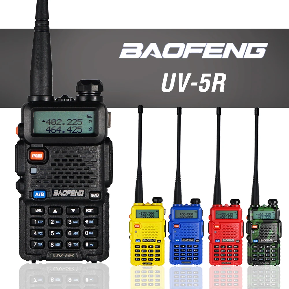 Портативная рация Baofeng UV 5R Talkie 5W Двухдиапазонная Профессиональная охотничья CB