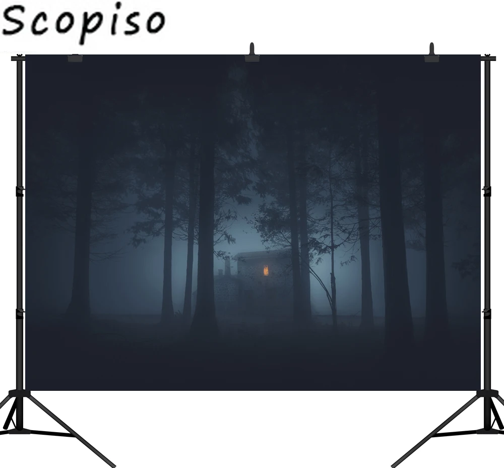 Фон для профессиональной фотосъемки Хэллоуин ужас лес фотосессия Фотостудия |