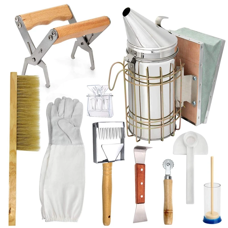 

Beekeeping Honey Tool Kit Beekeeping Starter Kit Set Of 10 Beekeeping Equipment Supplies