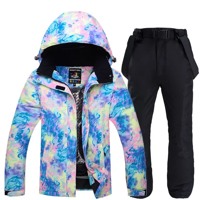 US $49.96 Fashion Women Ski suit sets Snowboarding Clothing Girls Wear Outdoor Sports Waterproof windproof Sn