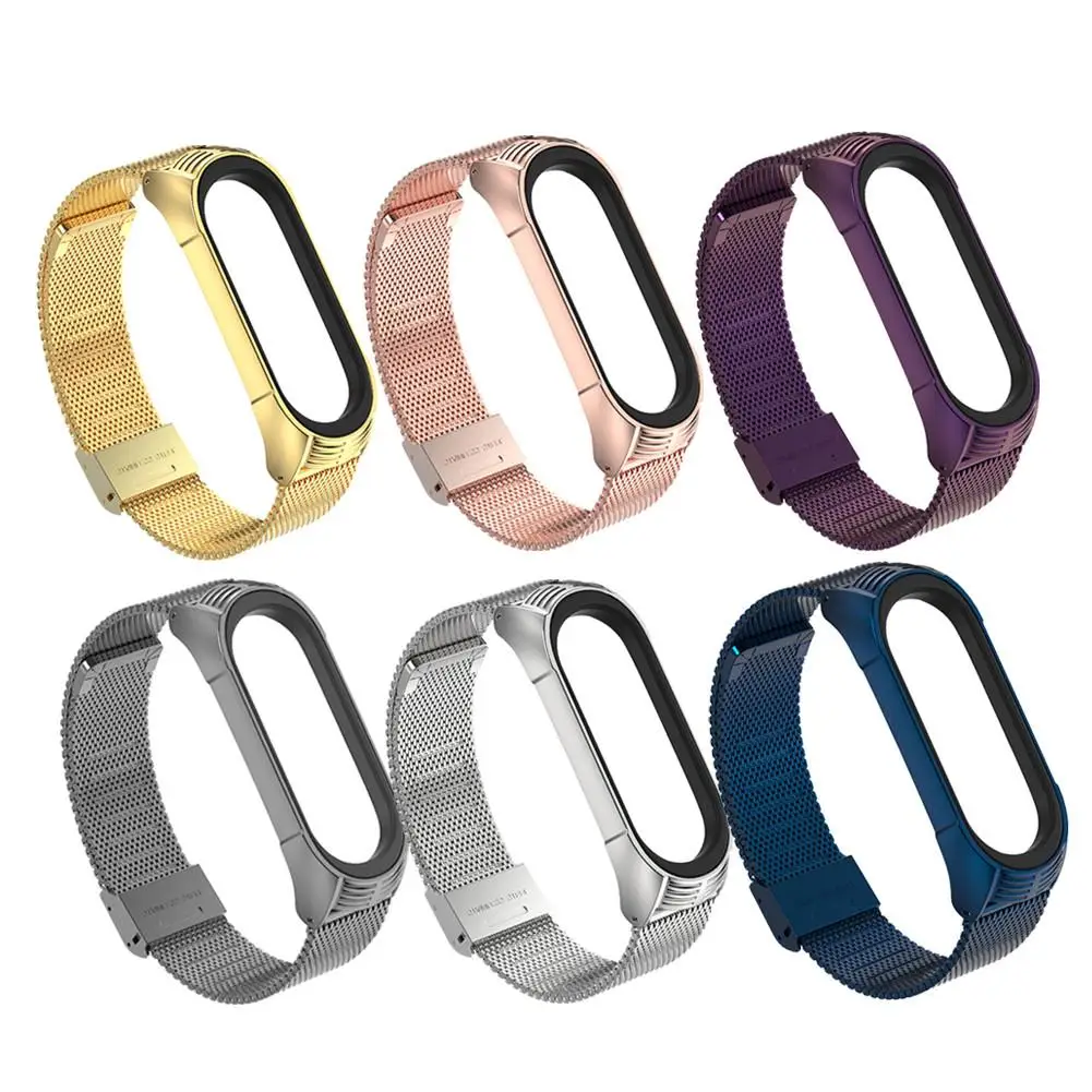 Сменный ремешок для mi Band 4 металлический Xiao 3 World NFC lan браслет на запястье