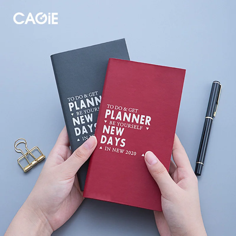 

Agendas 2020 Planner Organizer A6 Portable Notebook Bullet Journals DIY Plan Note Book Monthly Weekly School Supplies Stationary