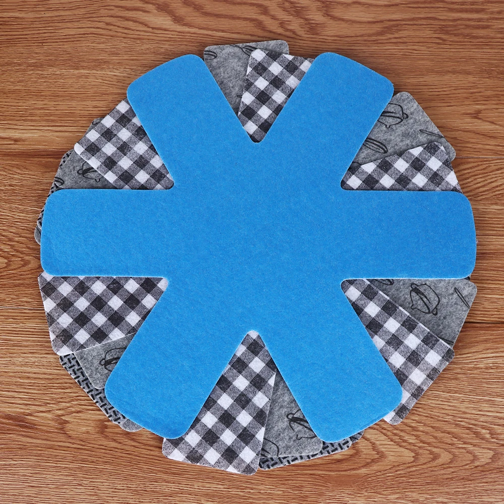 38cm Non-woven Fabrics Pots Pans Separator Scratchproof Protectors for Table Pots Placemat Kitchen Protect Surfaces for Cookware