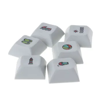

DSA Profile Personality 22 Keyboard Keycap Dye Sublimation PBT Key Cap Hat for PC Computer Notebook Use Supplies