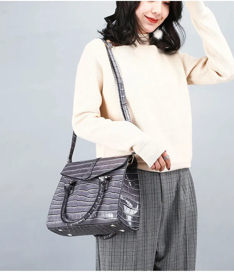 女士手提包_新款女包经典百搭鳄鱼纹女士手提包欧美时尚单肩---阿里巴巴_24