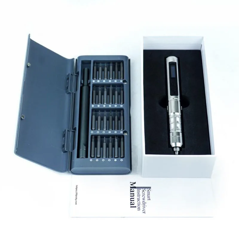 Multifunctional intelligent electric soldering iron FS-ES126, with LED light, small size, 24 bits