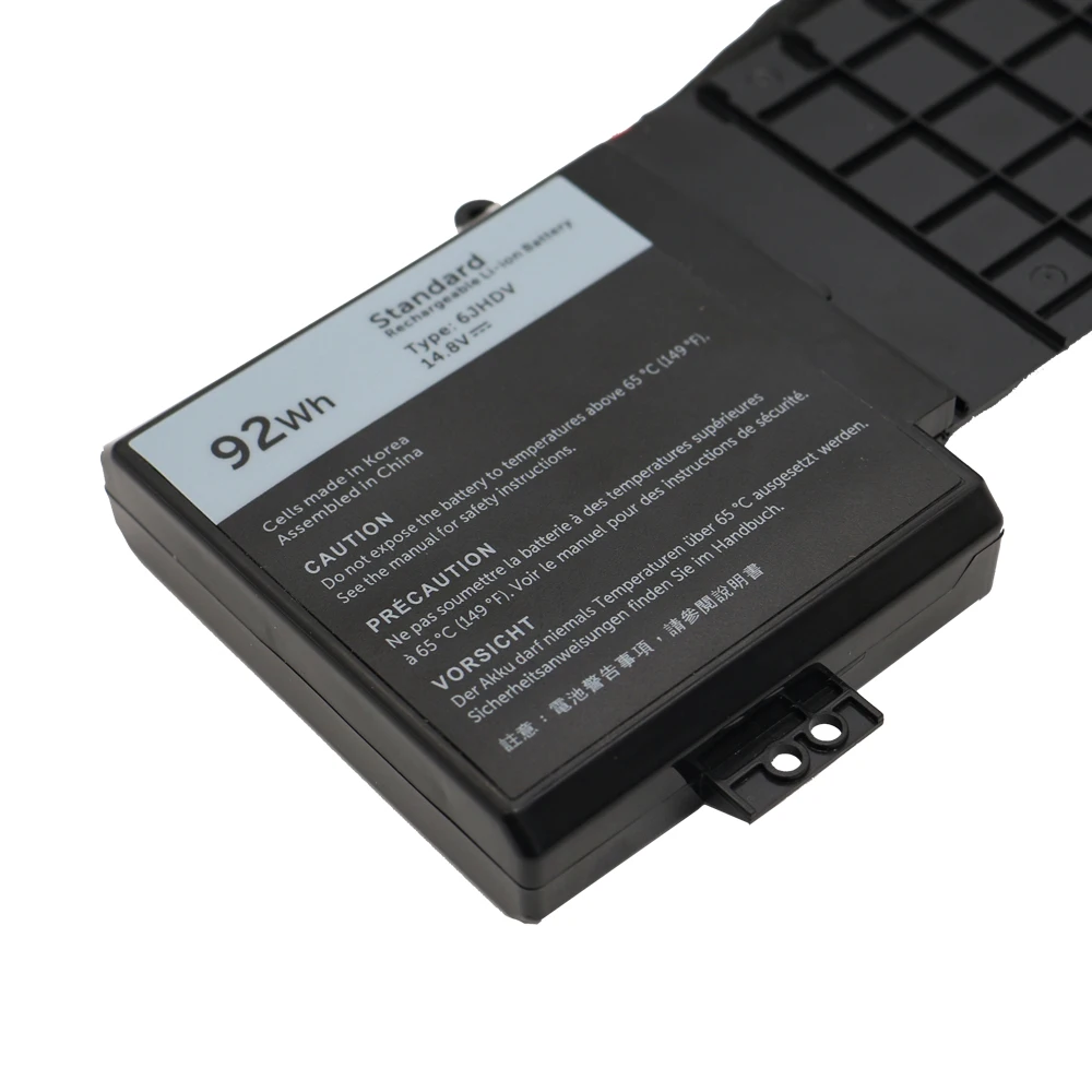 SHUOZB 6JHDV 14,8 в 92Wh 6000 мАч аккумулятор для ноутбука DELL Alienware YKWXX17 5046J R2 R3 P43F серии Аккумулятор для ноутбука