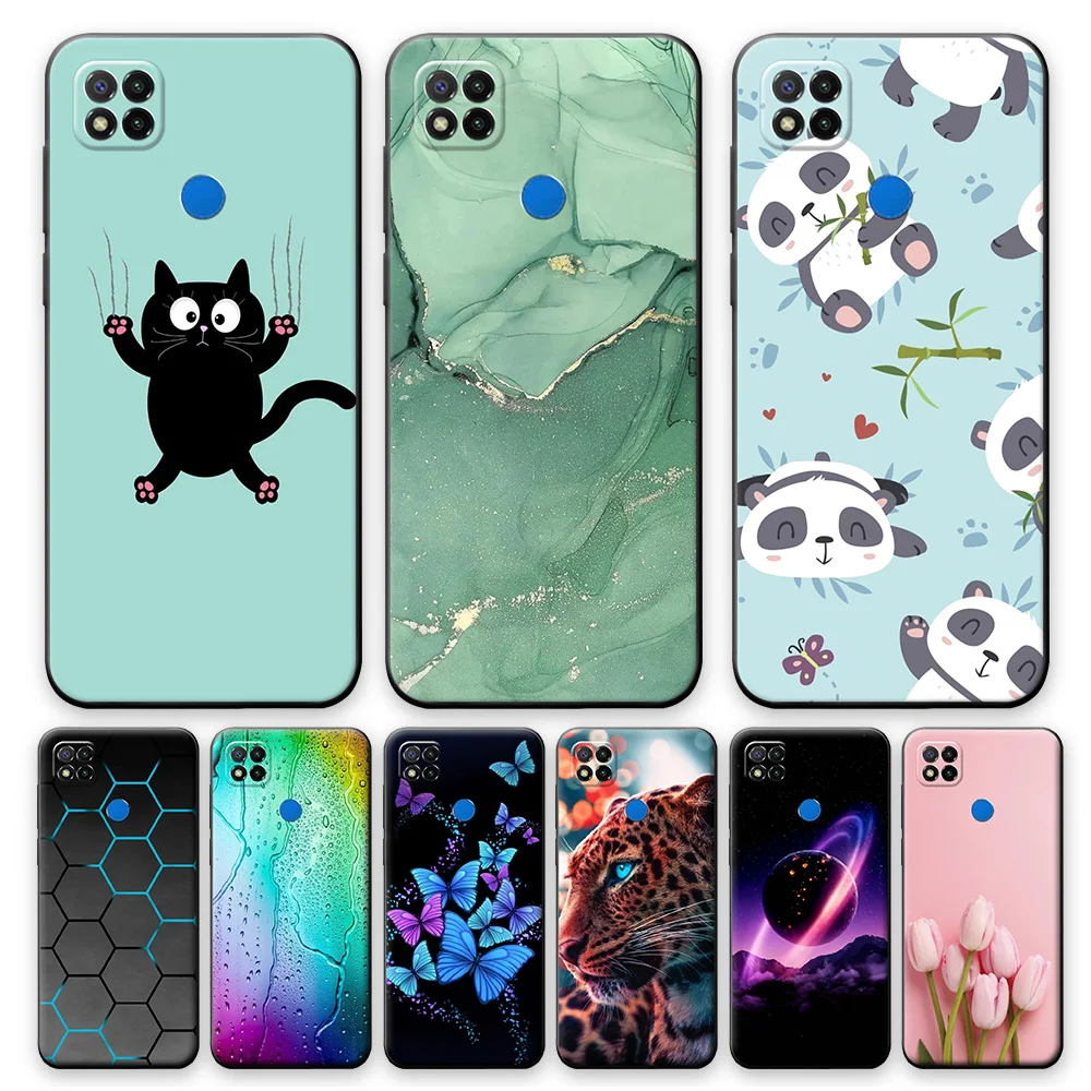 Per Redmi 9C Custodia Nfc Per Xiaomi Redmi 9C 9 C Nfc Custodia Protettiva Per Telefono Simpatico Cartone Animato Su Redmi 9C Nfc 6.53 "Cover Posterior