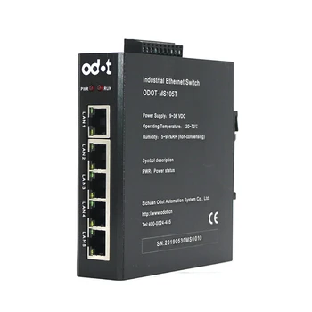 

5-port Industrial Ethernet Metal Switch 100M Ethernet Port Rail Installation
