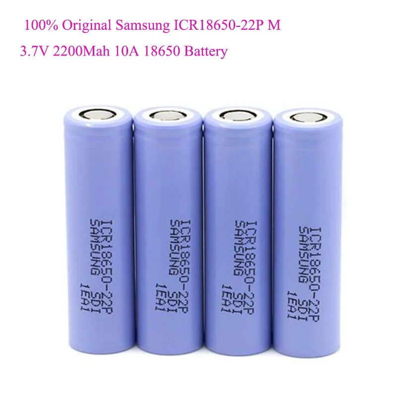 ICR18650-22P 3,7 v 10A 2200mah литий-ионная аккумуляторная батарея 18650 для samsung 18650 батарея