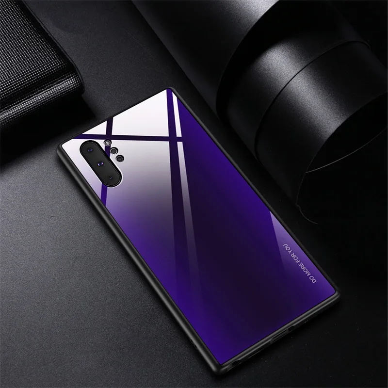 Чехол для samsung Galaxy A50 A70, Роскошный Жесткий чехол из закаленного стекла с градиентной задней крышкой для SAM A10 A30 A50 A70 NOTE10 S10 S10 PLUS