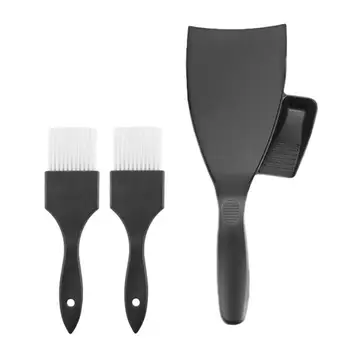 

1 Set Hair Dye Tool Kit Non Slip Hair Coloring Tool Reusable Hair Dressing Tool Set Black (Hair Dye Board and Hair Dye Brushes)