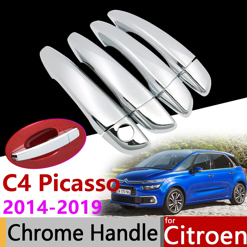 Автомобильные аксессуары хромированная крышка дверной ручки для Citroen Grand C4 Picasso