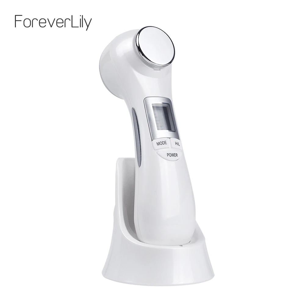 Terapia de Luz Levantamento de Rosto 6 em 1 Rosto Fóton Radiofrequência Mesotherapy Led Microcorrente Vibração Ultra-sônica Massageador rf Ems Mod. 1223237 2 6 em 1 rosto fóton rf radiofrequência