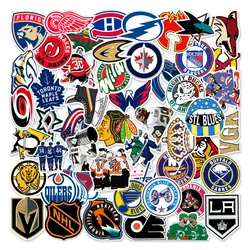 Autocollants pour amateurs de Hockey sur glace, Logo, motif Graffiti, dessin animé, pour réfrigérateur, moto, ordinateur portable, bagage, jouet, vente en gros, 10/30/50 pièces 