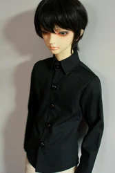 BJD – vêtements de poupée noirs, chemise classique décontractée, tout assorti, taille BJD, SD, MSD, SD17, oncle POPO68 SSDF, 1/3, 1/4 