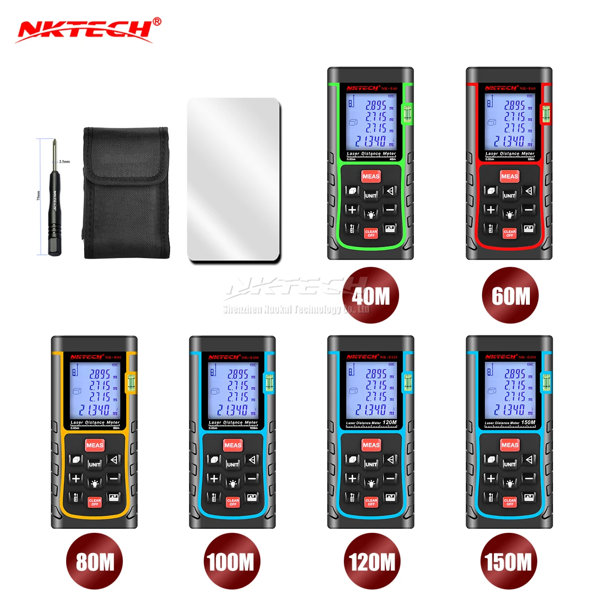 Лазерный дальномер NKTECH 40/60/80/100/120/150 м|Лазерные дальномеры| |