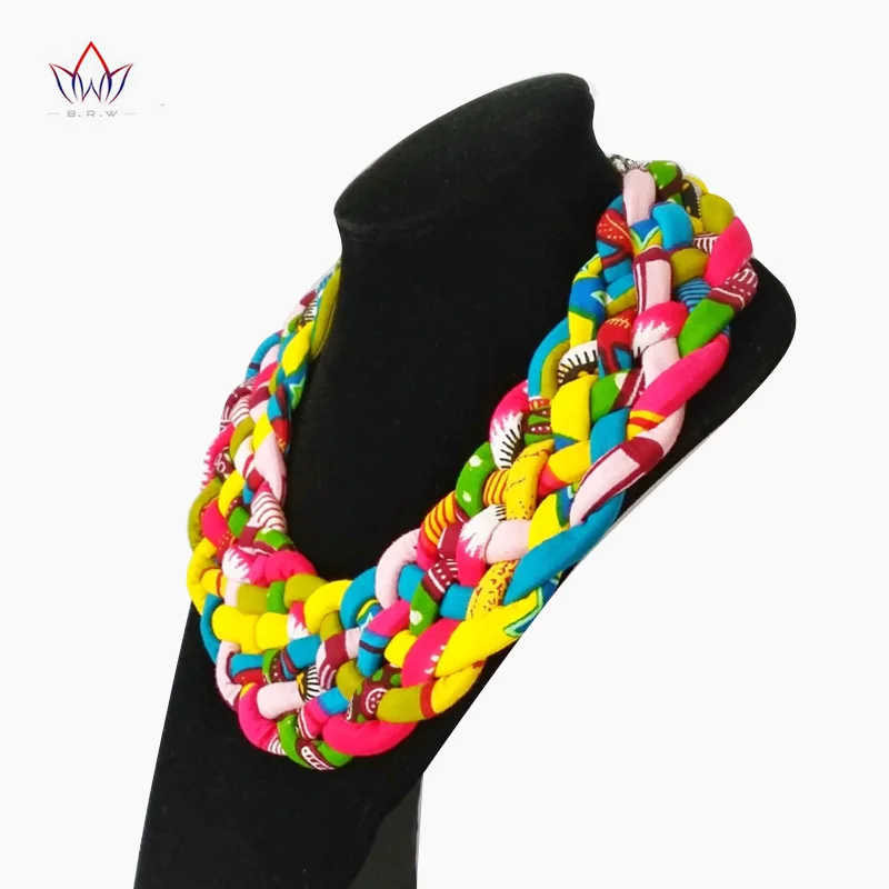 2020 Новое Африканское ожерелье ручной работы с золотым принтом узлом в виде