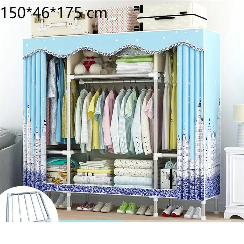 Ropa Armario Tela Meuble Placard De Range Penderie Ropero Mueble Closet Guarda Roupa мебель для спальни шкаф - Цвет: Version AH
