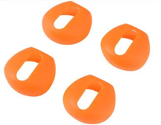 Orange Новые Модные Цветные мягкие ультра тонкие наушники, 2 пары, Противоскользящие силиконовые наушники-вкладыши, чехол для наушников AirPods Earpods - Цвет: Orange
