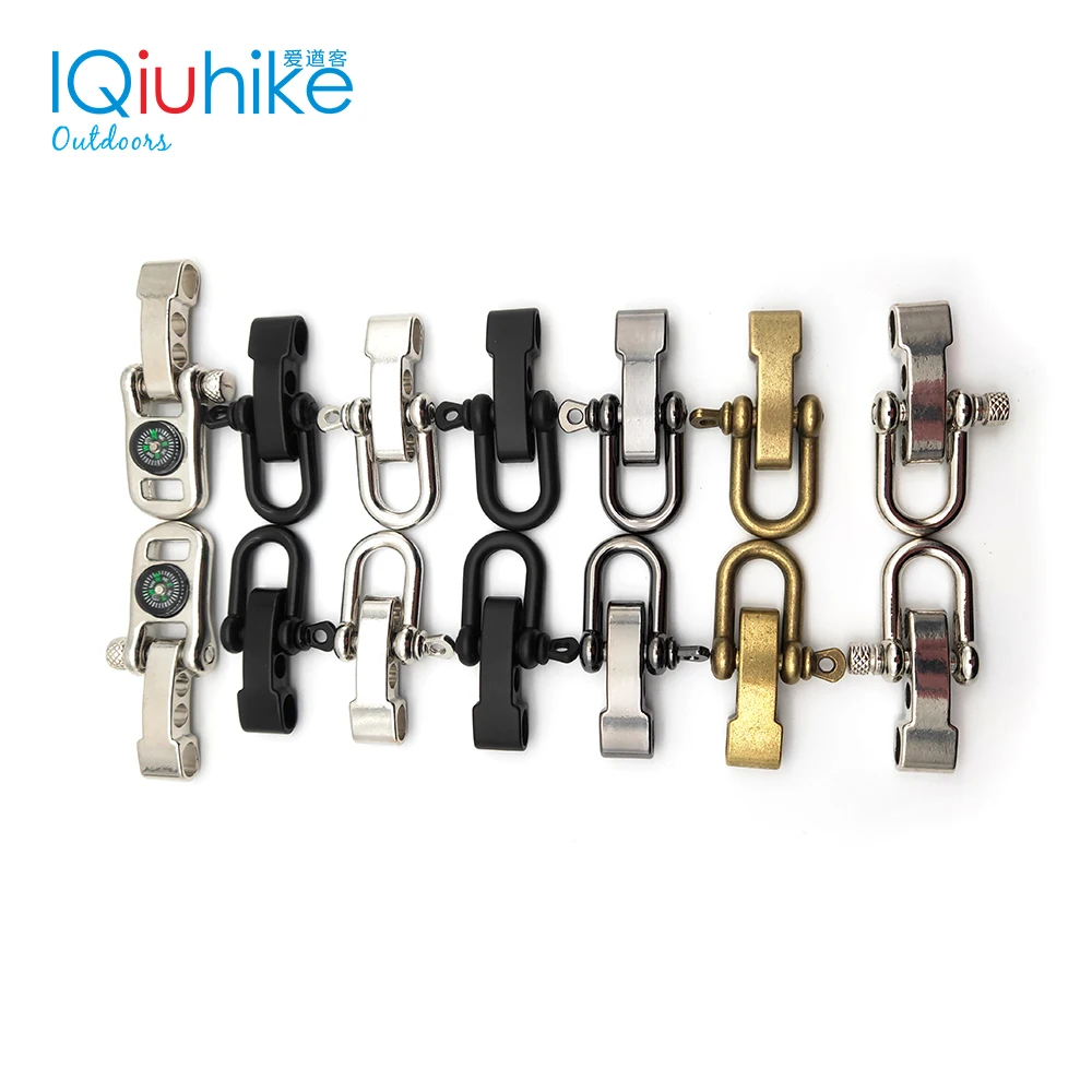 2pcs Buckle accessory PARACHUTE CORD 550 U bow U PARACORD SHACKLE Anc